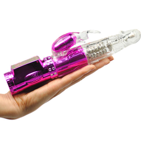 Purple Rabbit Vibrator With Diamond
